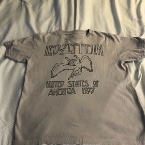 distressed led zeppelin shirt